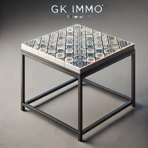 Table d’appoint en zellige moderne